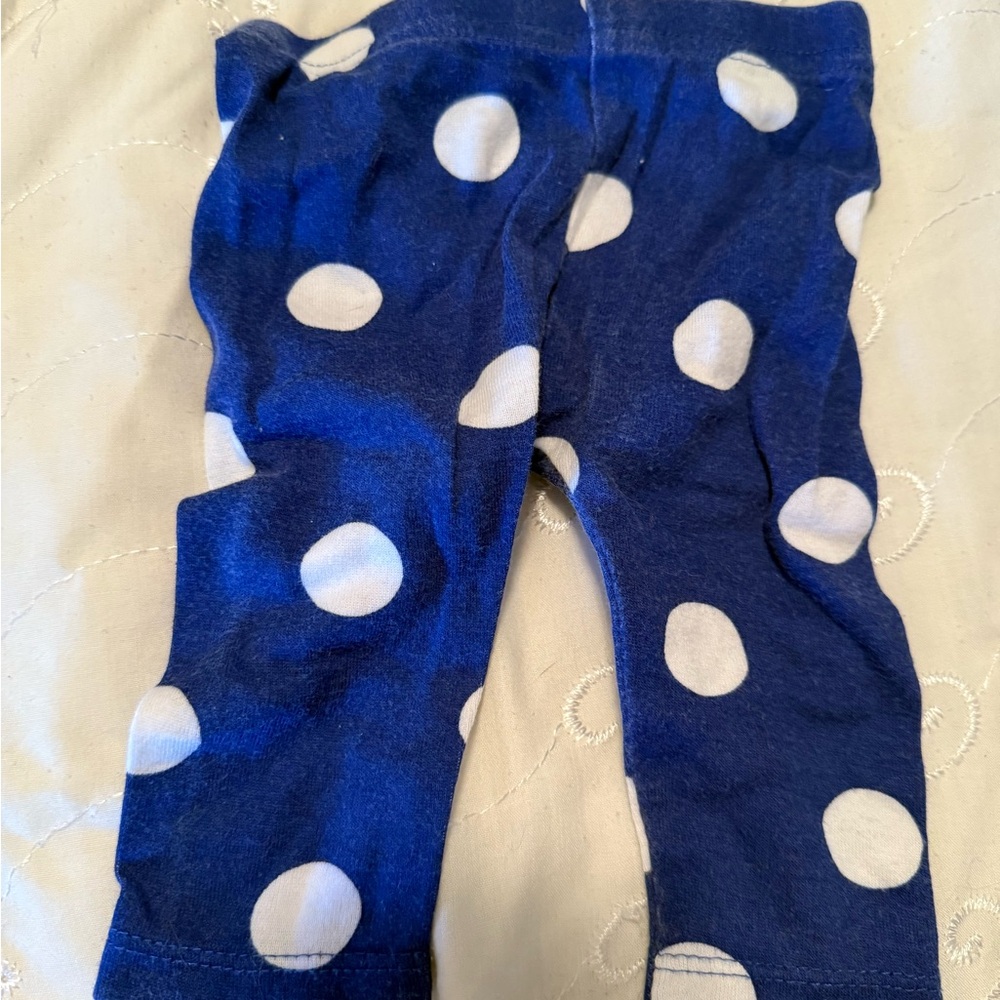 Blue Polka Dot Kids Casual Bottoms